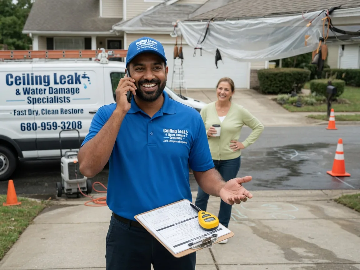 Ceiling Leak Cleanup Saint Joseph, MN FAQs